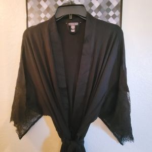 VS Brushed cotton/lace robe